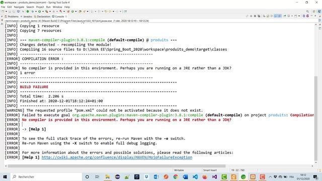 Générer l'exécutable .jar et déployer une application Spring Boot смотреть онлайн