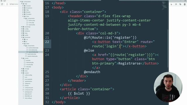 Cómo usar los Componentes de Blade (plantillas) en Laravel смотреть онлайн