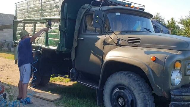 Покраска зіл 130 підготовка до техогляду. смотреть онлайн