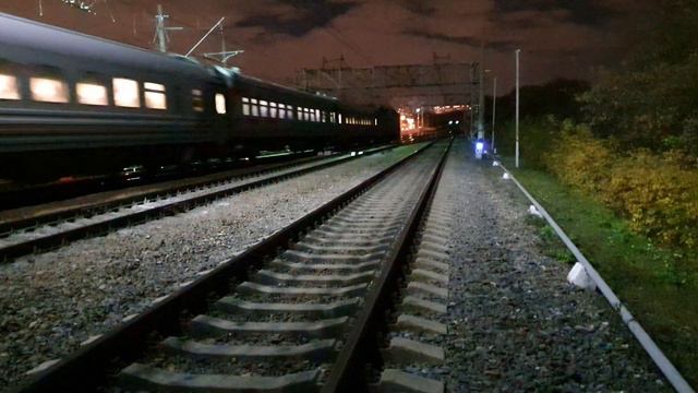 ЧС7-262 с поездом 742 Белгород-Москва, СПАСИБО внимательной бригаде. смотреть онлайн