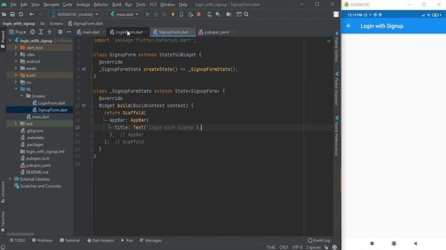 Flutter Login, Signup with Sqlite DB - 1 by Sample Code | Flutter Tutorial | Flutter 2021 смотреть онлайн