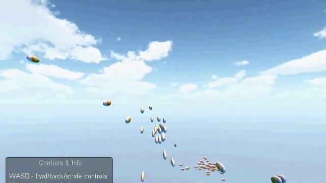 3D boids flocking algorithm demo, Unity 3D - w annotations смотреть онлайн