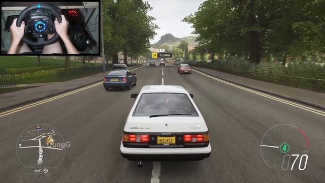 Forza Horizon 4 - Toyota Trueno AE86 - Logitech G923 Gameplay