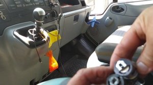 Замена-высверливания вставки (личинки)замка зажигания Форд транзит 2.4-2.2.  #Вставказамказажигания