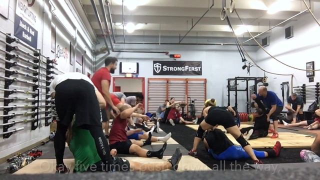 Yasha Kahn Teaches Partner Stretching With Vasiliy Polovnikov & Ilya Ilyin At Weightlifting Seminar