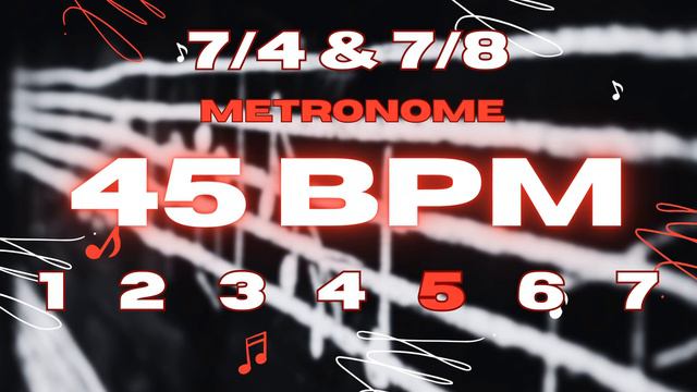 45 BPM - 7/4 & 7/8 Metronome смотреть онлайн