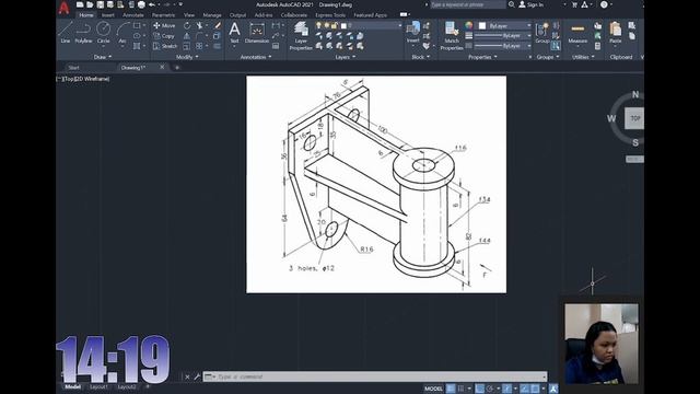 #8 (ISO 2) Isometric AutoCAD practice - ISO | circles смотреть онлайн