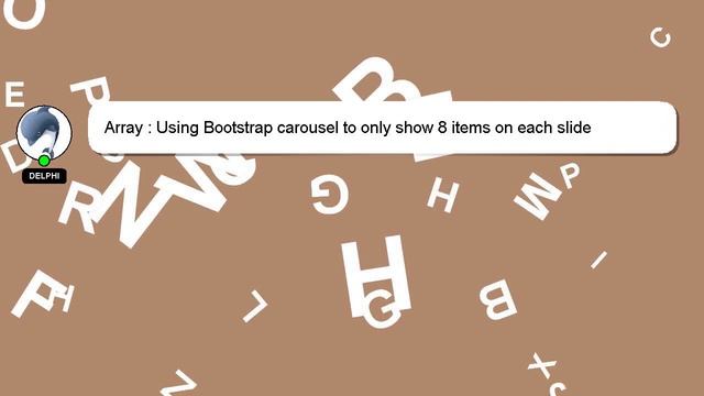 Array : Using Bootstrap carousel to only show 8 items on each slide смотреть онлайн