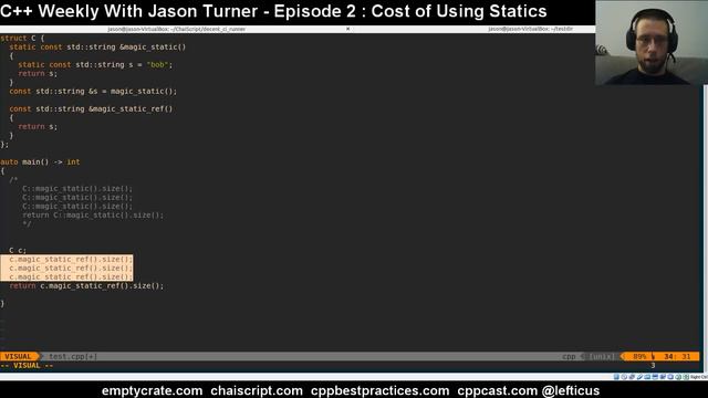 C++ Weekly - Ep 2 Cost of Using Statics смотреть онлайн