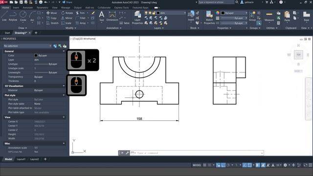 AutoCAD 2023 Practice #15 смотреть онлайн