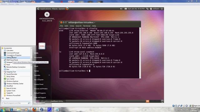 VirtualBox 4.0.2 Network Connections in Windows 7 смотреть онлайн