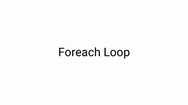 10) - For & Foreach смотреть онлайн