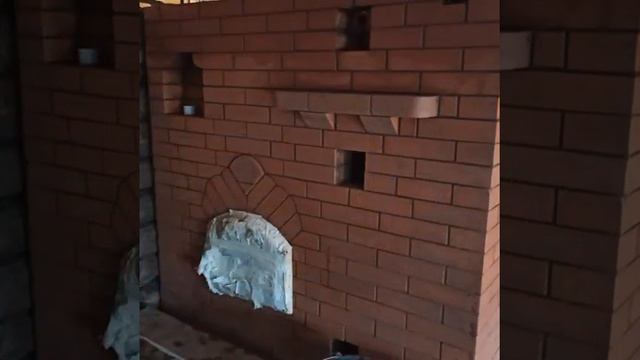 Печь шведка со сквозной топкой, сложенная в д. Актонаево. смотреть онлайн
