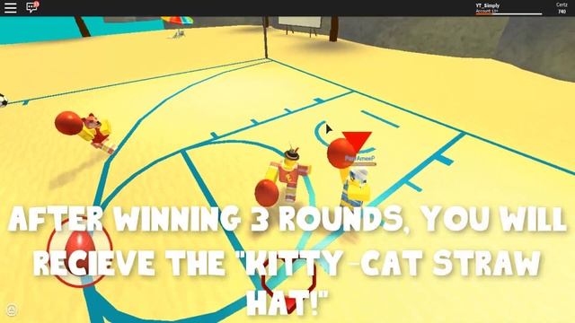 [ENDED] HOW TO GET THE KITTY-CAT STRAW HAT | Roblox Dodgeball смотреть онлайн