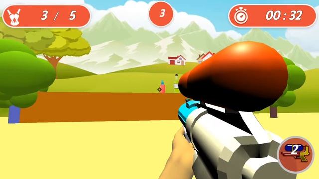 Cartoon Bottle Shooter Game for children. смотреть онлайн