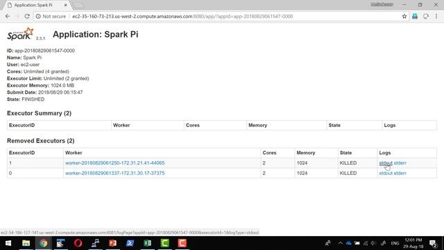 Access Apache Spark logs from AWS EC2 смотреть онлайн