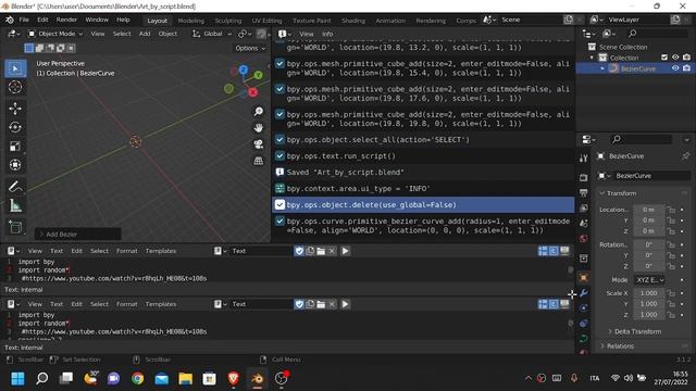Blender with Python Script 4 frist time in Bangla смотреть онлайн