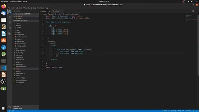 React Native Lists | Use Map Method смотреть онлайн