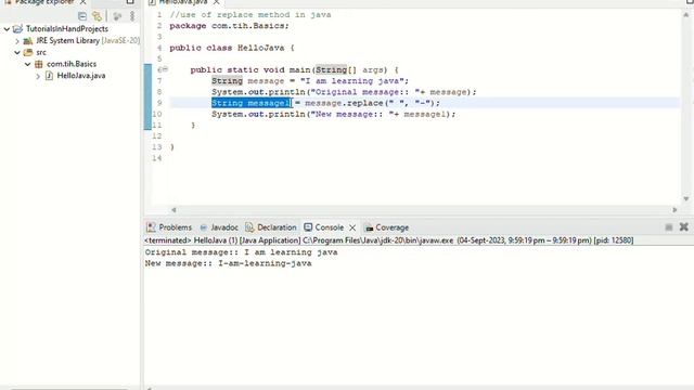 replace method in java string | replace method in java example | Explained with 3 examples #java смотреть онлайн