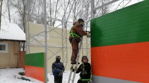 Монтаж сендвич панелей на объекте в Подольске