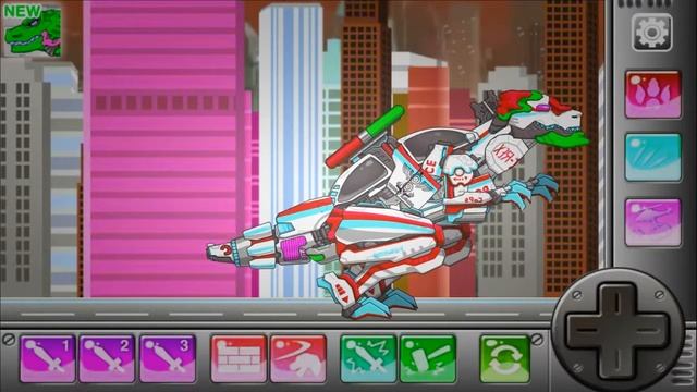Game for Kids | Dino Robot Corps Recolor #1: Triceratops, T-Rex Cops, Scutelosaurus & Mosa Plesio смотреть онлайн