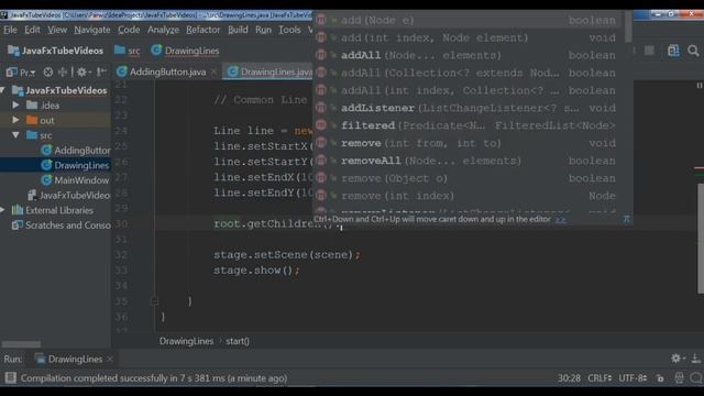Learn JavaFX 10 GUI Drawing Lines #3 смотреть онлайн