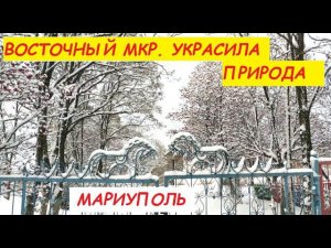 Мариуполь Прошлогодний снег: Восточный мкр. украсила природа! (видео 27 декабря 2021)