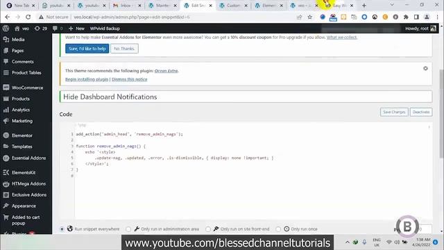 Remove WordPress Admin Notifications and Nag Screens Completely From Dashboard смотреть онлайн