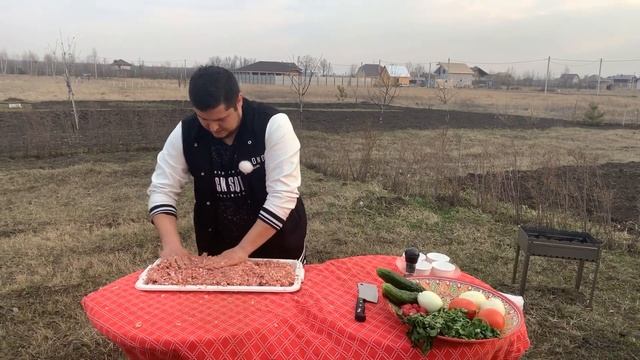 Люля Кебаб из баранины и свинины(не падает с шампура) смотреть онлайн