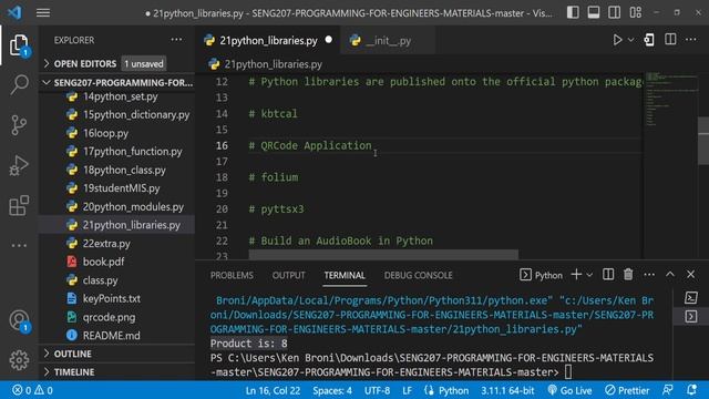 Python Libraries --- Python Programming for Engineers смотреть онлайн