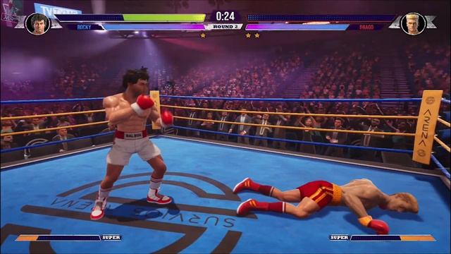 Big Rumble Boxing: Creed Champions gameplay walkthrough (PC INTRO) Rocky Balboa vs Ivan Drago смотреть онлайн
