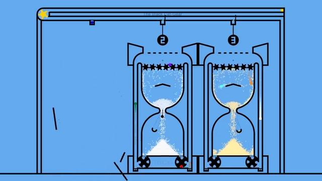 Hourglasses - Algodoo Marble Race смотреть онлайн