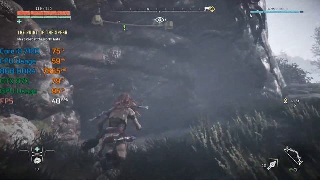 Horizon Zero Dawn - Core i3 7100 & GTX 970 - Benchmark смотреть онлайн
