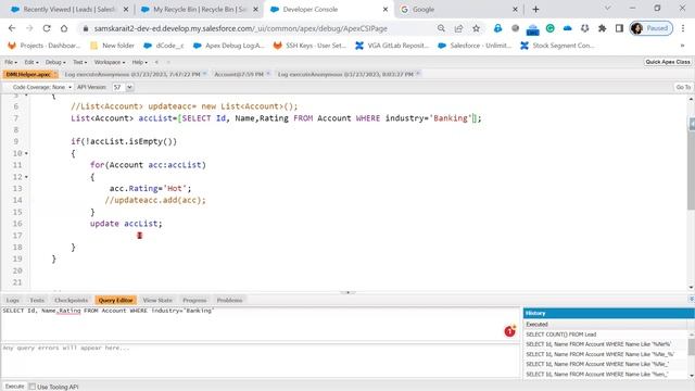 25.Salesforce Development Apex | INSERT |DELETE | UNDELETE | UPDATE | UPSERT | MERGE смотреть онлайн