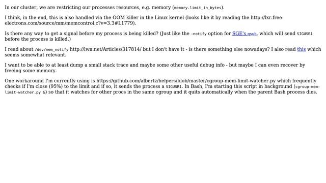 receive signal before process is being killed by OOM killer / cgroups (2 Solutions!!) смотреть онлайн