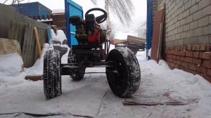 Простенький самодельный минитрактор