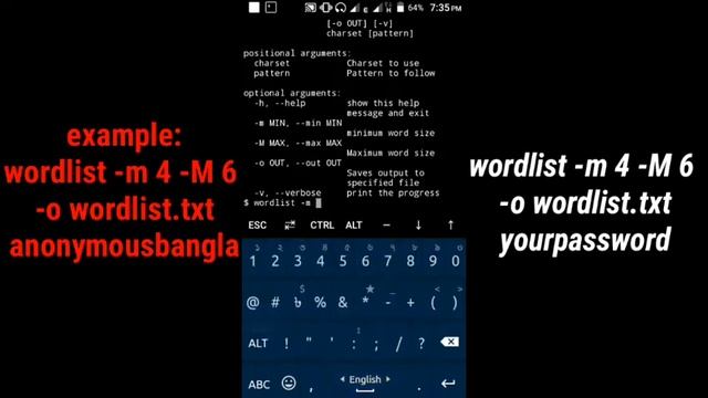 How to create wordlist password list in termux bangla tutorial 2020/কিভাবে ওয়ার্ডলিস্ট বানাবো смотреть онлайн