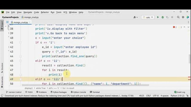 MongoDB CRUD operations Python смотреть онлайн
