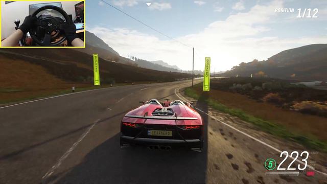 Lamborghini Aventador J | Forza Horizon 4 (FH4) - The Goliath Gameplay | Thrustmaster T300RS GT смотреть онлайн