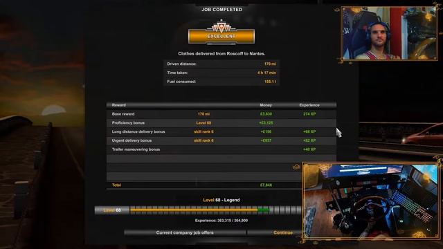 ETS 2= Day 144 =Volvo FH750 BEST SOUNDING TRUCK- DOING JOBS - COME JOIN THE CHAT. смотреть онлайн