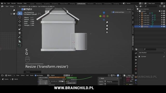 TUTORIAL - 3D Modeling Lowpoly Tiny Hut in BLENDER 3.0 (Part 1) смотреть онлайн