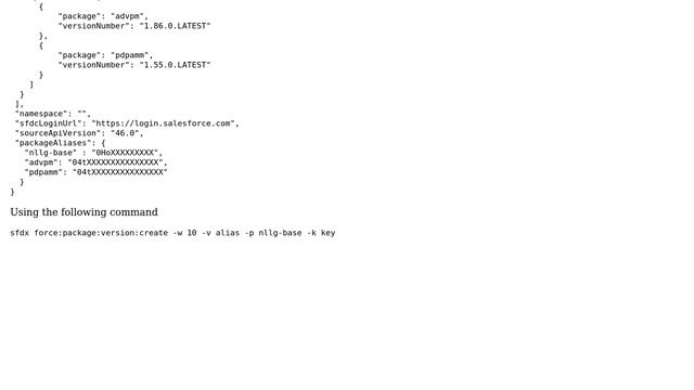 Salesforce: Unable to parse package2-descriptor.json: invalid attribute 'versionNumber' смотреть онлайн