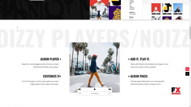 Noizzy - Music Band WordPress Theme Freeman Holden смотреть онлайн