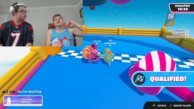 Jynxzi tf. Sketch 1v1 on Fall Guys For a Punishment смотреть онлайн