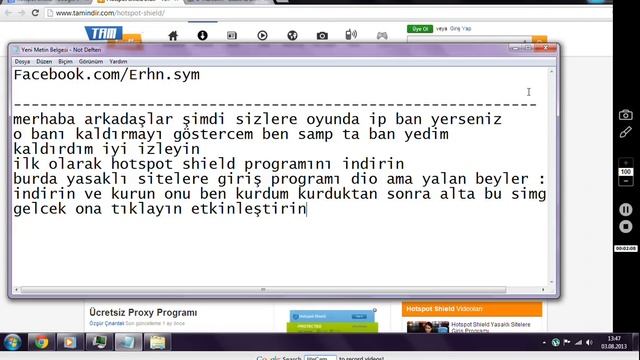 Oyunda IP ban yerseniz kaldırma ve IP gizleme смотреть онлайн