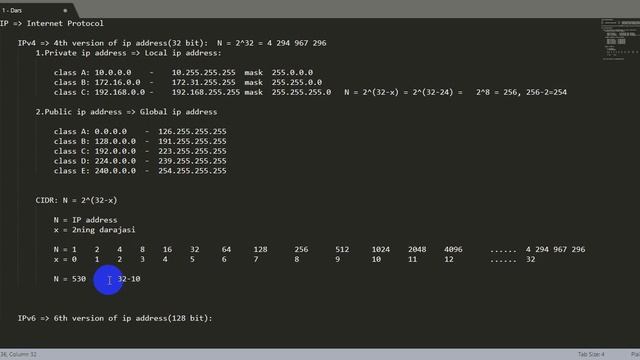 1-Dars, Tarmoqqa kirish, ip manzillarni hisoblash смотреть онлайн