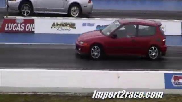 Mustang Cobra Vs Honda Civic hatchback смотреть онлайн