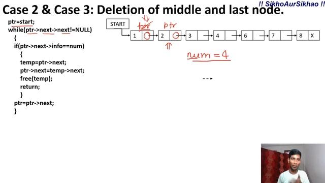 DSUC 1.20 || Deletion Of a Node form Linked List || Hindi || Singly Linked list || смотреть онлайн