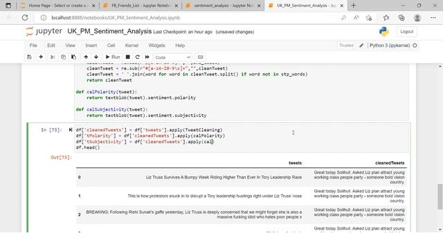 UK PM Race - Twitter Sentiment Analysis in Python| Calculating Subjectivity and Polarity |Part-5 смотреть онлайн