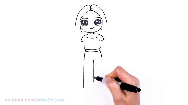 How To Draw a Back to School Cute Girl #4 смотреть онлайн